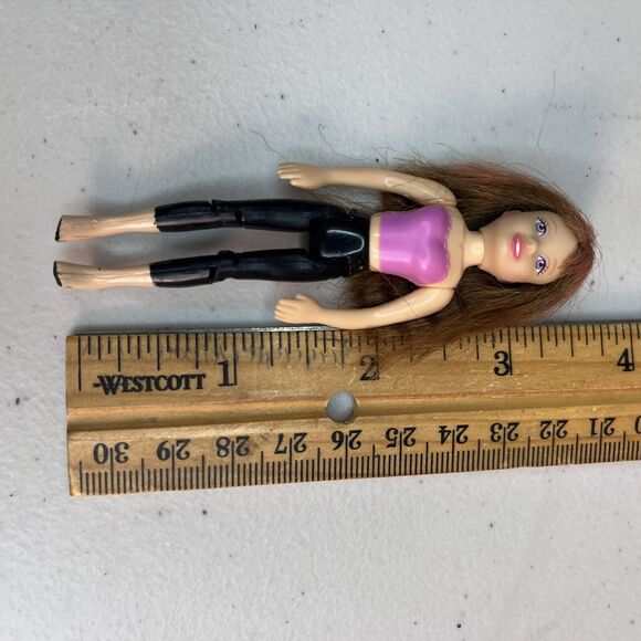 Mattel Dolls Polly Pocket Dolls 2 Articulated Posable Figures Real Rooted Hair - Picture 6 of 6